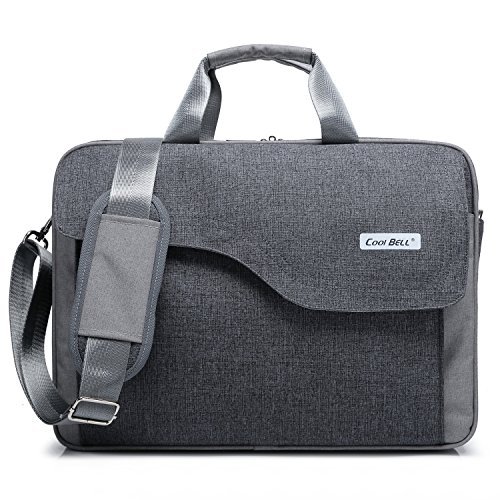 Black CoolBELL 10.6 Inches Shoulder Bag Oxford Cloth Messenger Bag iPad Carrying Case Functional Hand Bag Briefcase with Adjustable Strap for Tablet/iPad/Men/Women/College/Teens